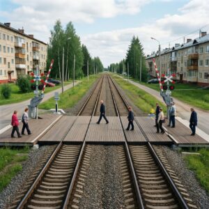 В Петрозаводске обновили переход через железнодорожные пути у Беломорской улицы