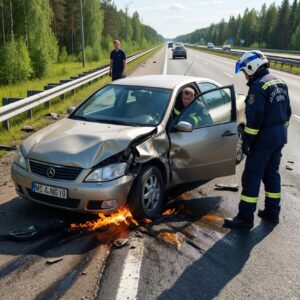 Смертельное ДТП в Карелии: легковой автомобиль сбил пешехода на трассе